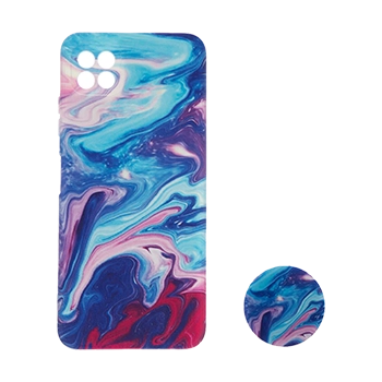 کاور آبرنگی مدل N107 مناسب برای گوشی موبایل سامسونگ Galaxy A22 5G به همراه پایه نگهدارنده